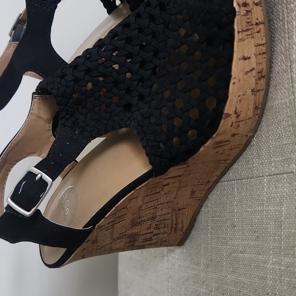 SO Black and Cork Wedges, 7.5M - Picture 2 of 13